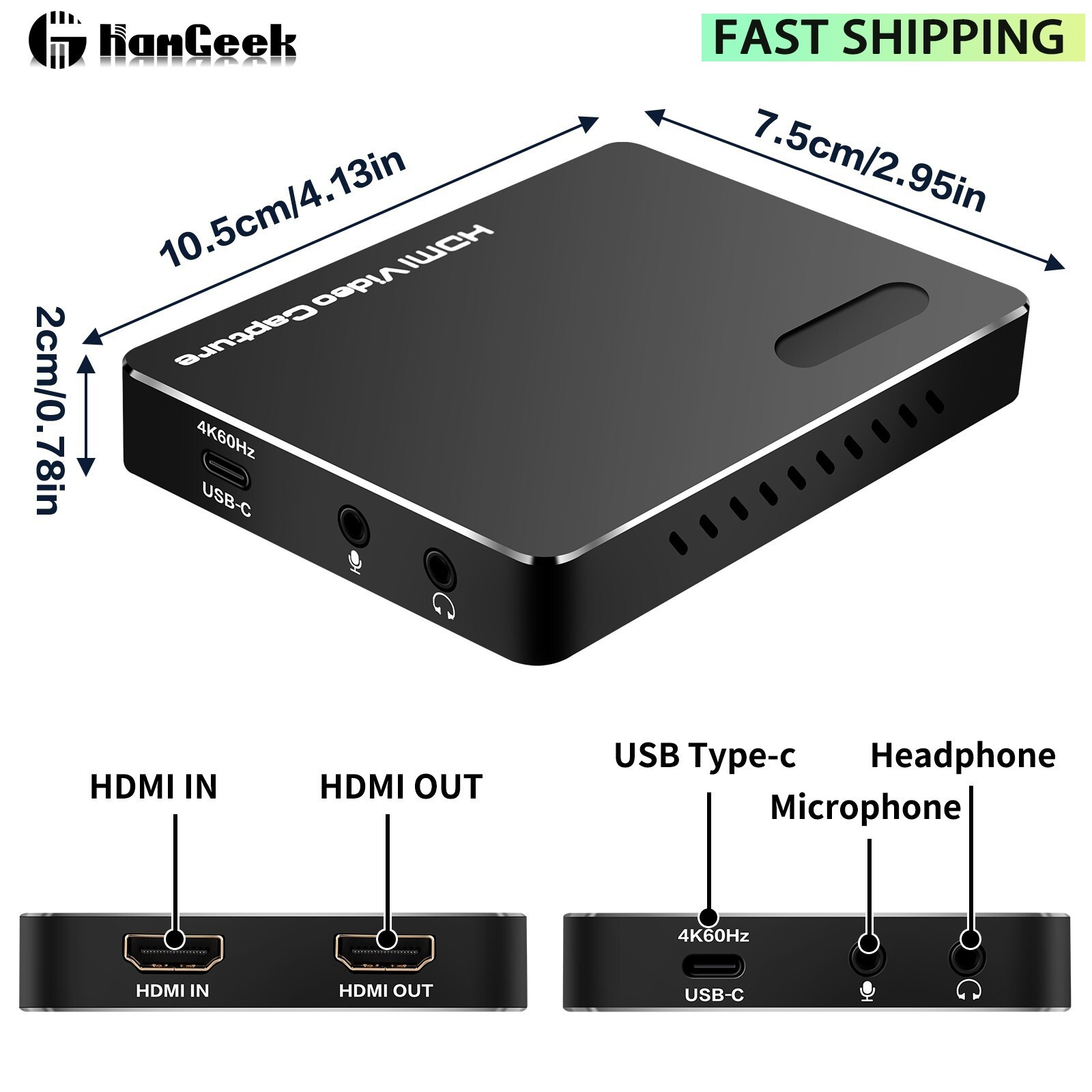 NK-A20 USB3.2 HDMI-compatible Acquisition Card for Live Streaming/Recording