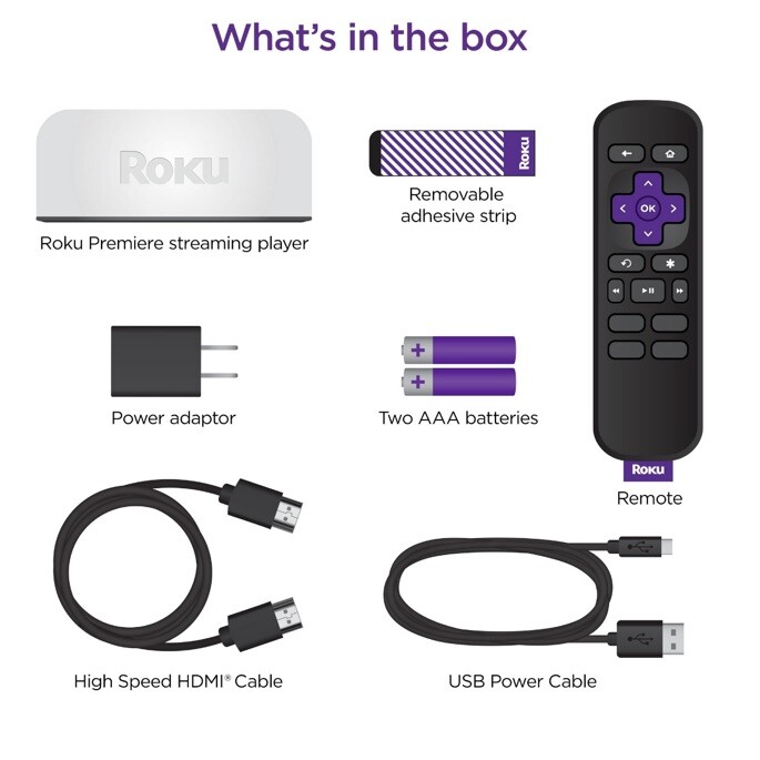 Newest Roku Premiere 3920R HD / 4K / HDR Streaming Media Player, Latest Version.