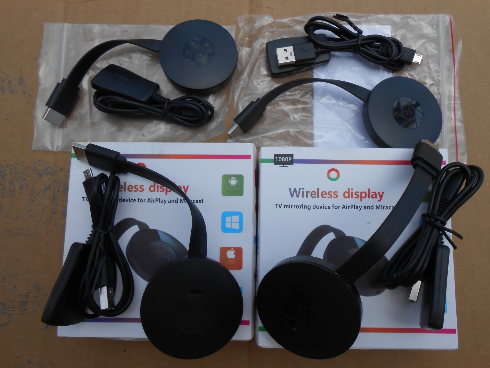 Airplay and Miracast Wireless TV Mirroring Devices
