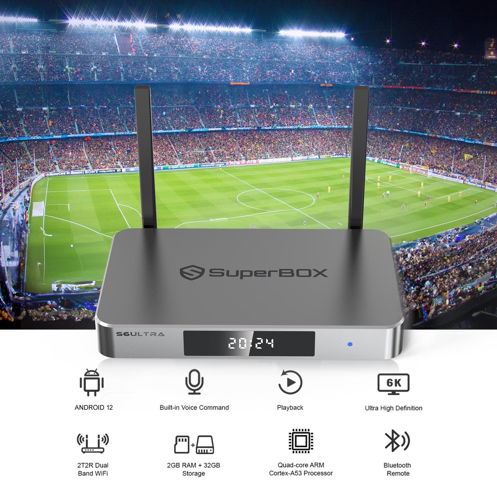 SuperBox S6 Ultra TV Box 128GB 6K Authorized Dealer- Ship on The Same Day