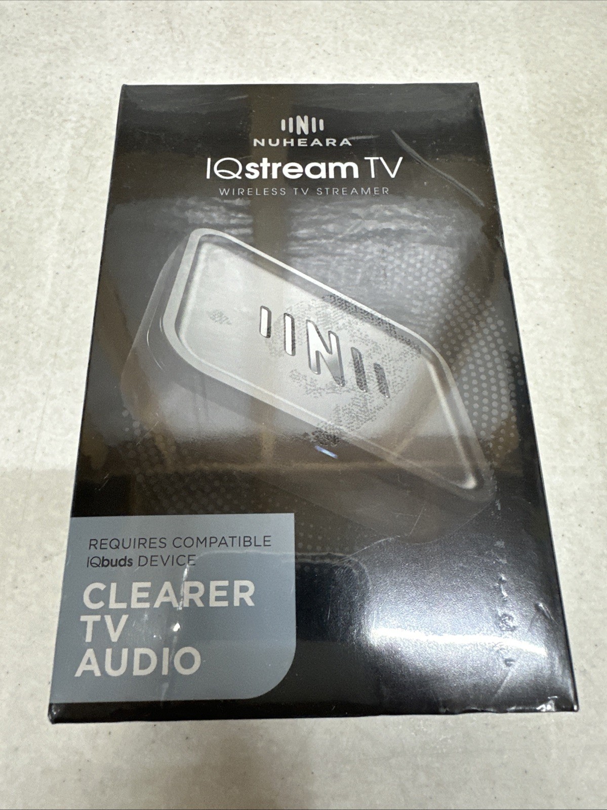 Nuheara IQ Stream TV Wireless Audio Streamer For IQ Buds Personal Volume Control