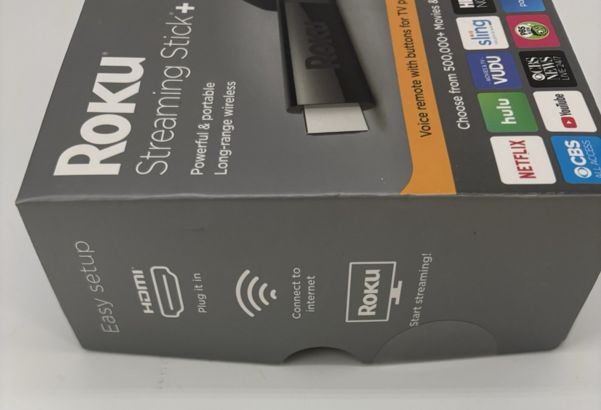 Roku Streaming Stick+ (8th Generation) 3810RW VUDU Edition – Black