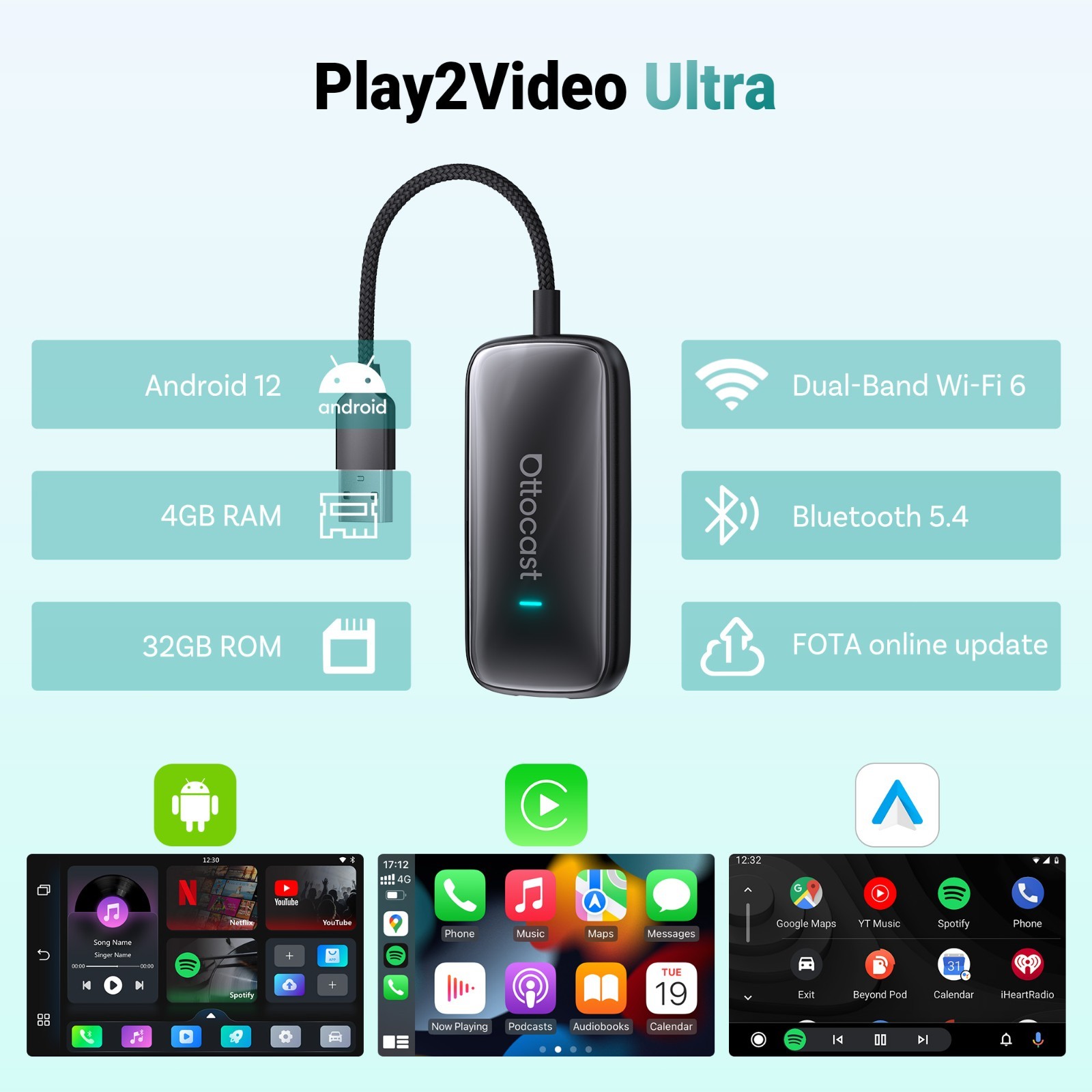 Car TV Mate HDMI Adapter for Fire TV Stick, Game Consoles, Set-Top Boxe US Stock