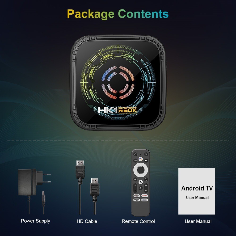 HK1 RBOX H8X H728 Android 14.0 TV box Octa Core 8K HDR10 1000M LAN Wifi6 Player