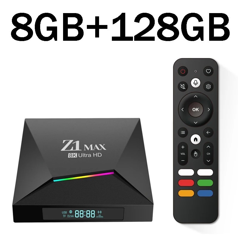 Z1 Max Android 15 TV Box H618 4K 8K IPTV 4GB 64GB Dual WiFi BT5.0 Media Player