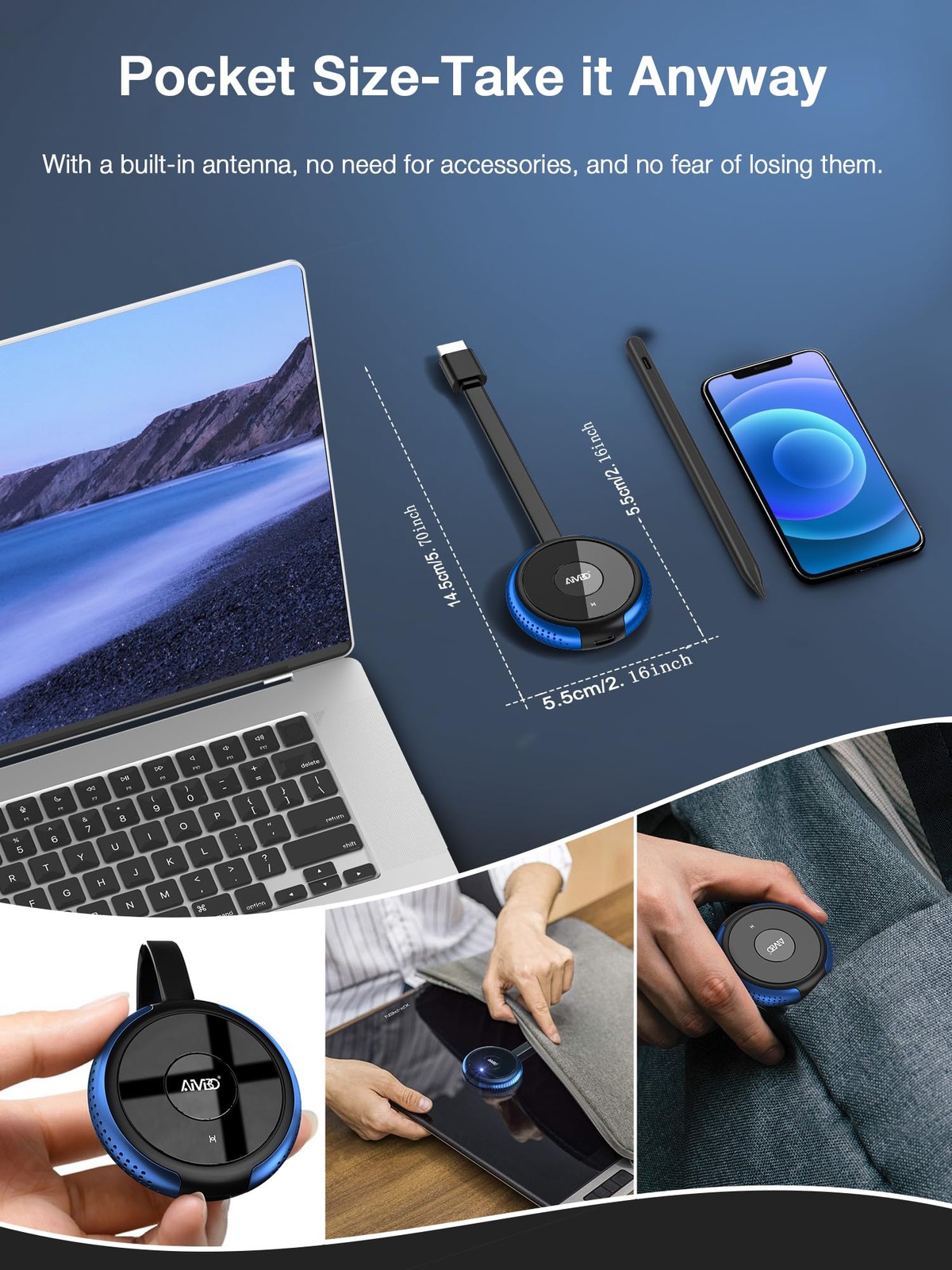 Aimibo Ios Wireless Display Adapter 4K 5G – Direct Plug Play Hdmi Wireless