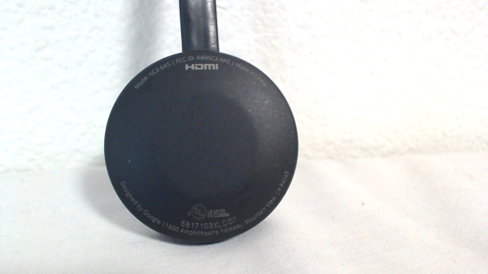 Google Chromecast 2nd Generation 1080p Media Streaming Device – Black (NC2-6A5)