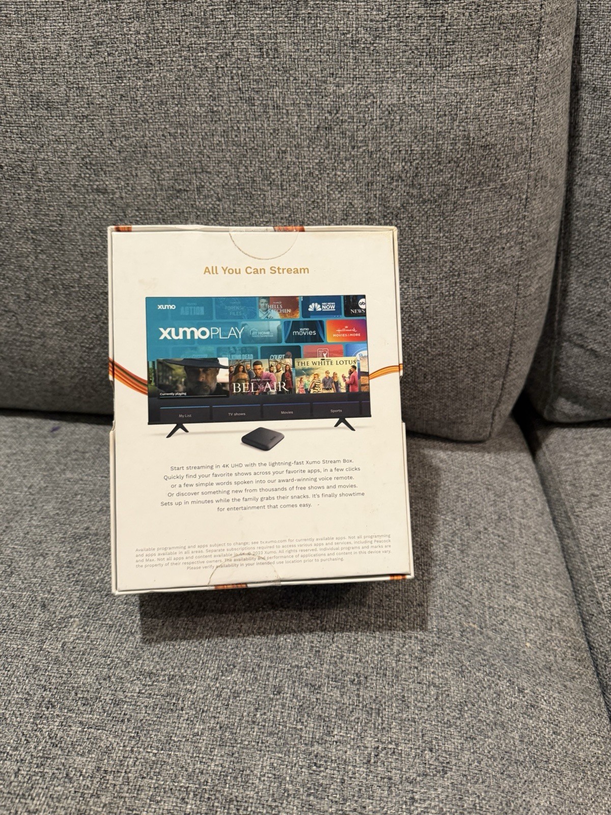 XUMO Stream Box – 4K UHD Streaming with Voice Search Model: SCXI11BEI