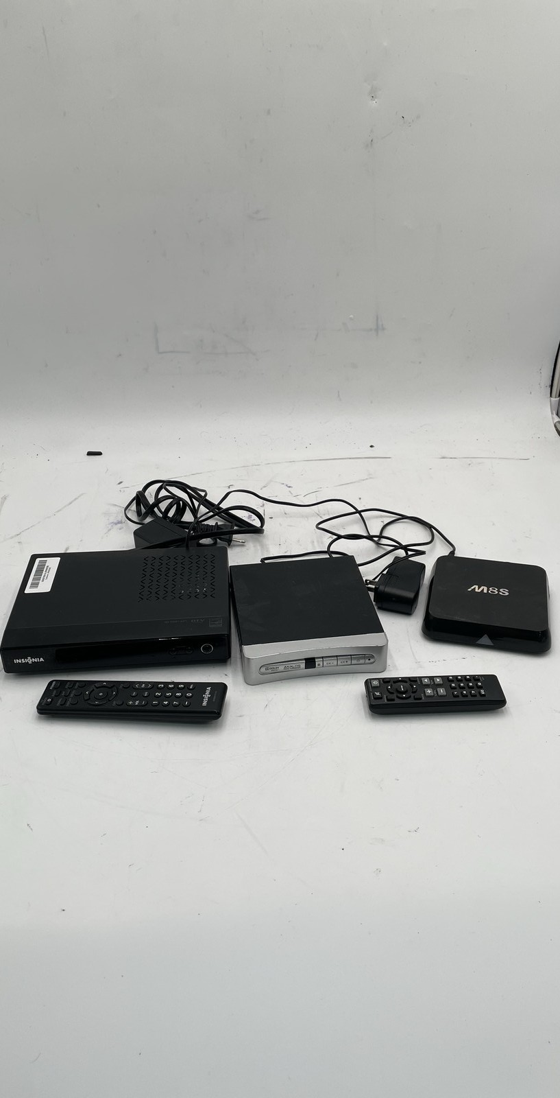 Insignia NS-DXA1-APT RCA STB7766C & OTT TV Box M8S w/ Remotes & Power Adapter