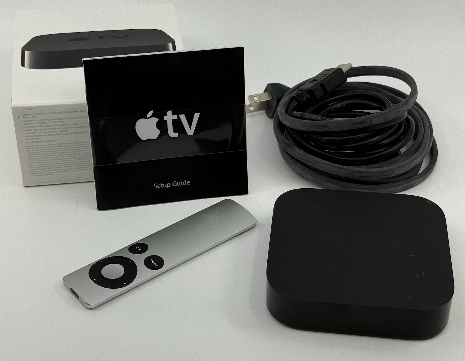 Apple TV 3rd Gen (Rev A) A1469 – Complete In Box – AirPlay & Optical Audio Hub