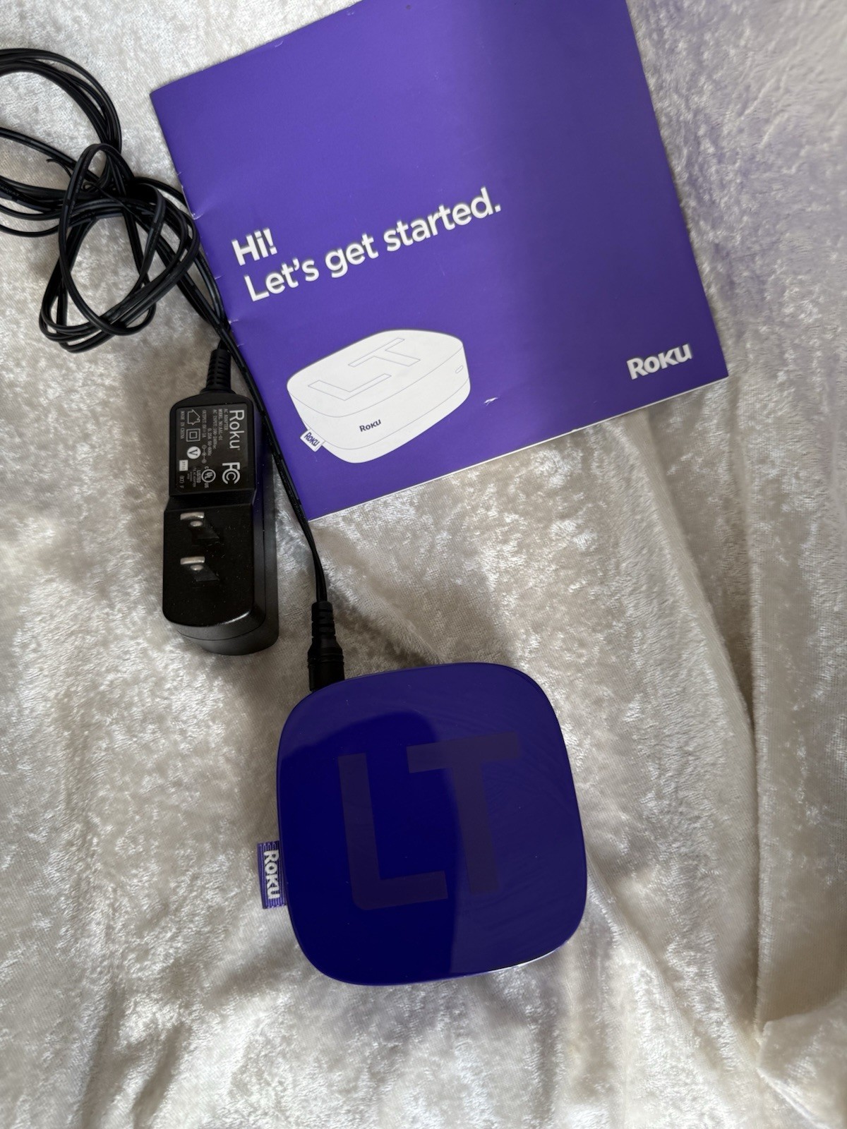 Roku LT (2nd Gen) Media Streamer 2400X NO REMOTE Purple – TESTED- 2 Counts
