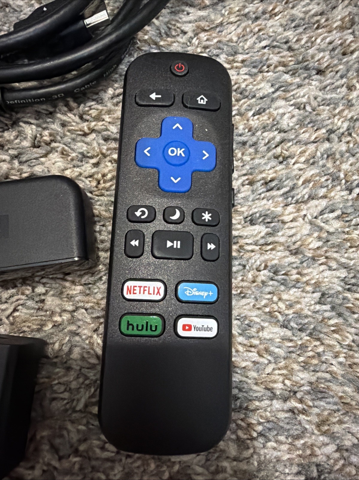 Roku Express 3710X Digital Streamer Analog Composite RCA Output HDMI USB Remote