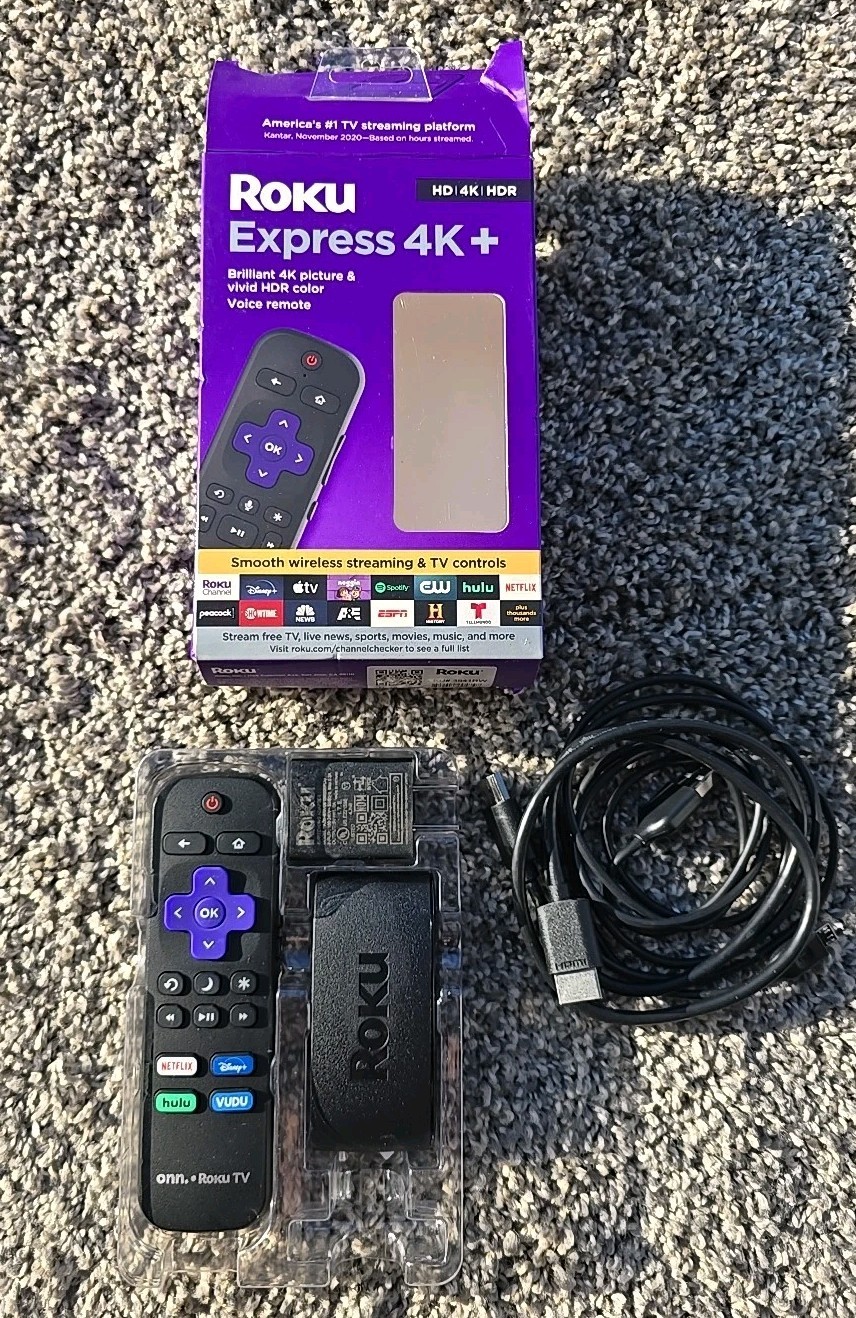 Roku Express 4K+ Streaming Player – 3941RW (Black)