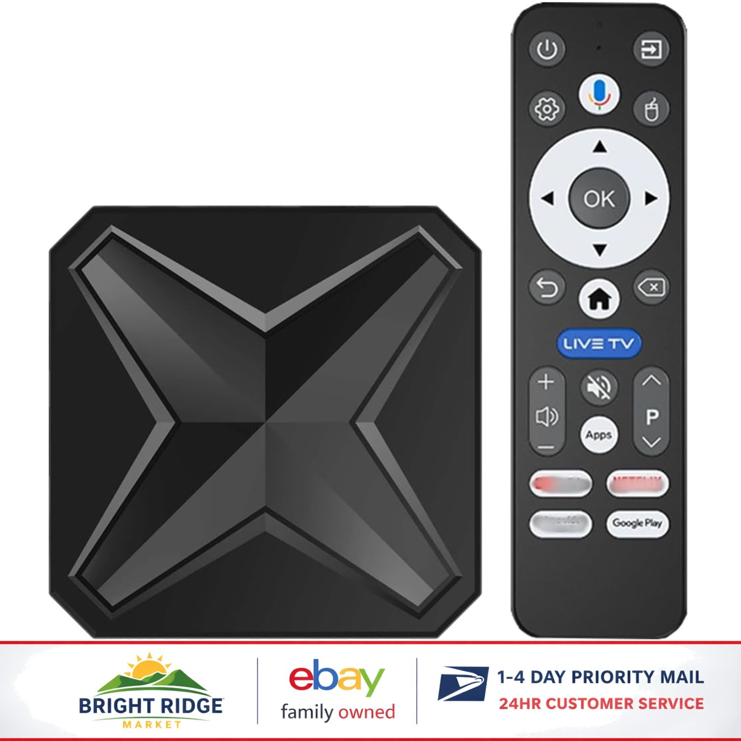 Smart Wireless Media Player, 4K Resolution, Dual-Band WiFi and Remote Control