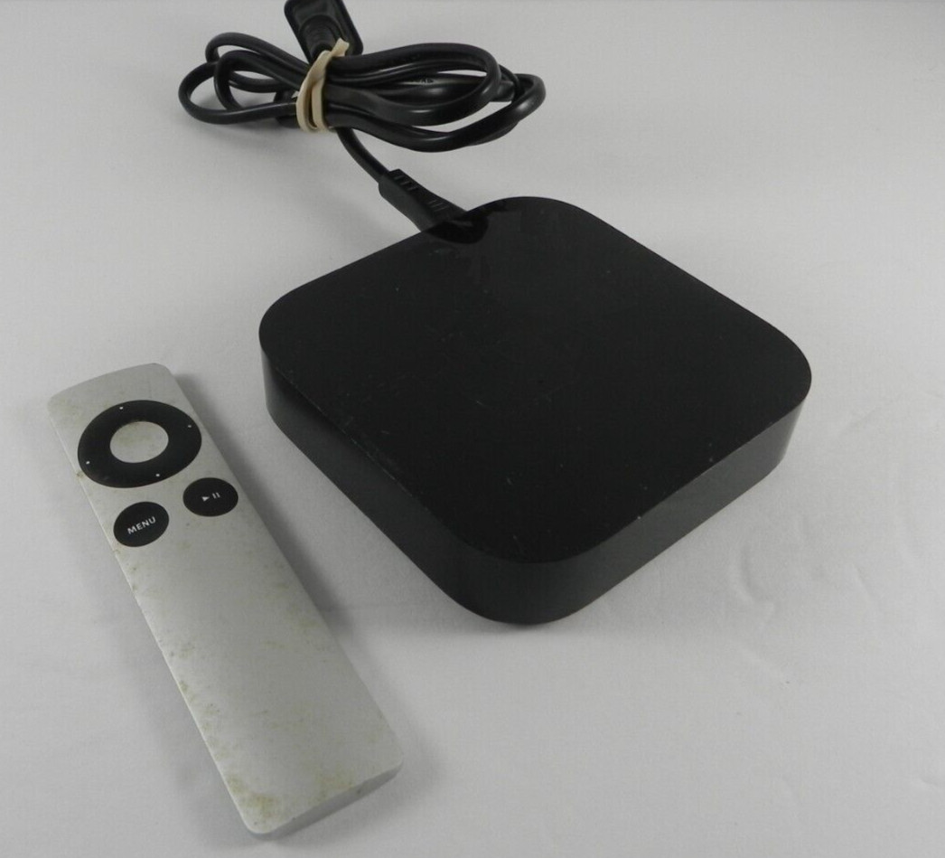 Apple TV 2nd Generation Model A1378 With Remote & Cord, Tested And Working