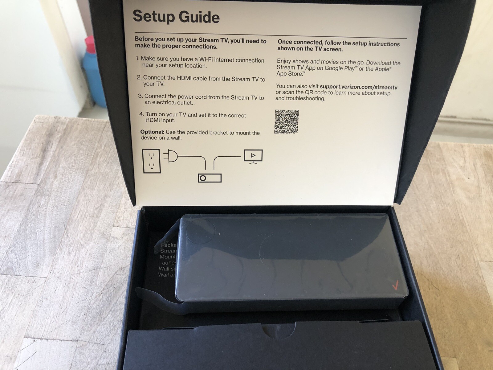 Verizon Stream TV – Black JS8V Brand New 