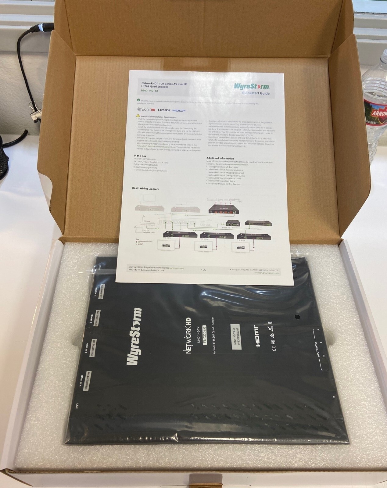 WyreStorm NHD-140-TX NetworkHD 100 Series AV over IP H.264 Quad Encoder (NEW)