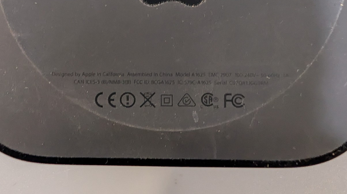 Apple TV HD 4th Gen A1625 -EMC 2907 – Pelase read Description.