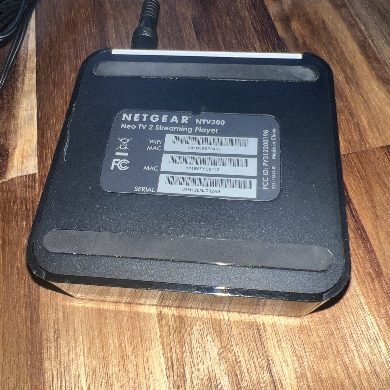 3C NETGEAR NTV300 Neo TV Streaming Player No Remote