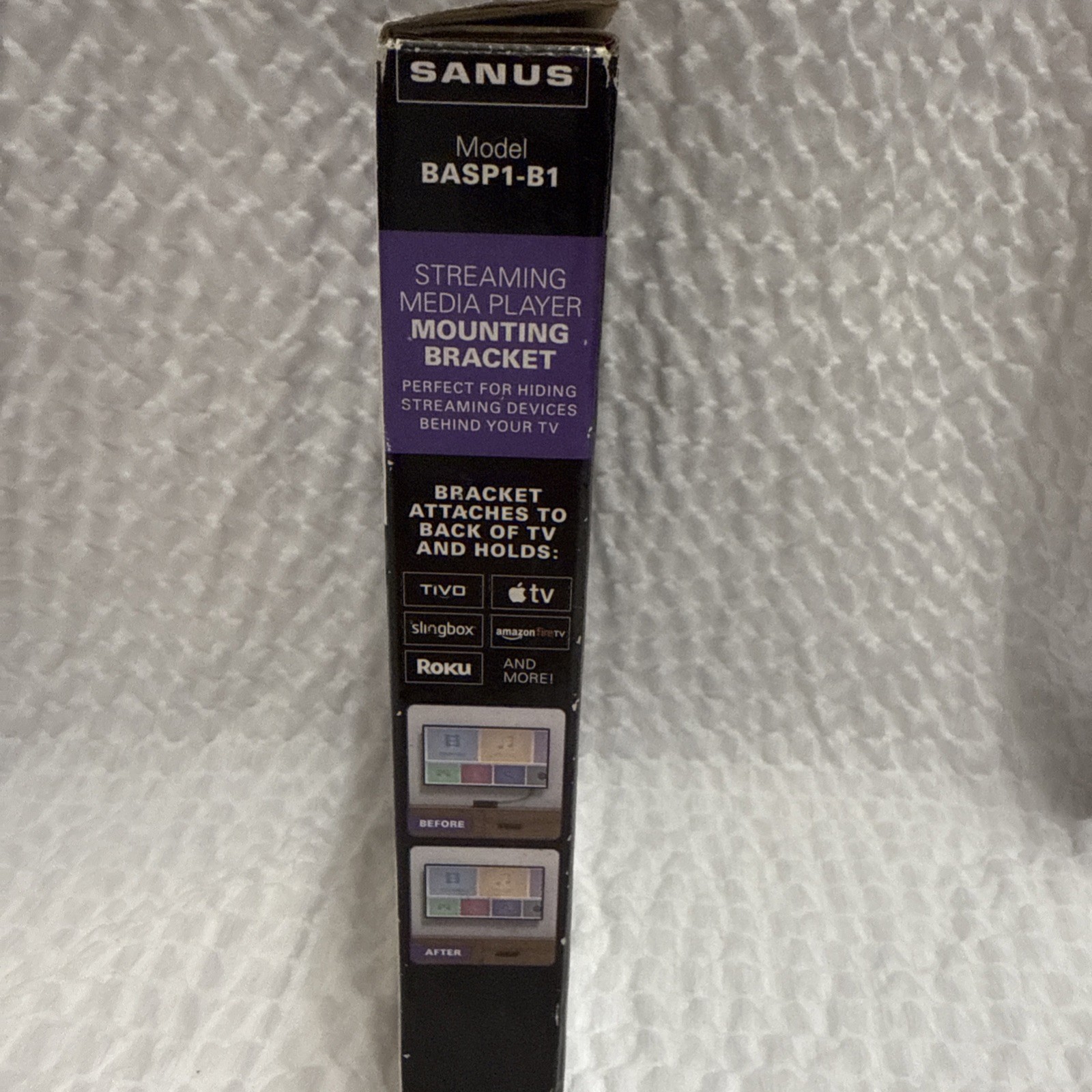 Sanus Streaming Media Player Mounting Bracket Model BASP1-B1