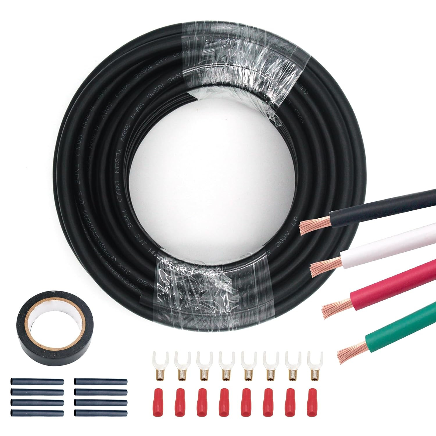 100Ft 14/4 AWG Oxygen-Free Copper Wire for Mini Split AC & Speakers