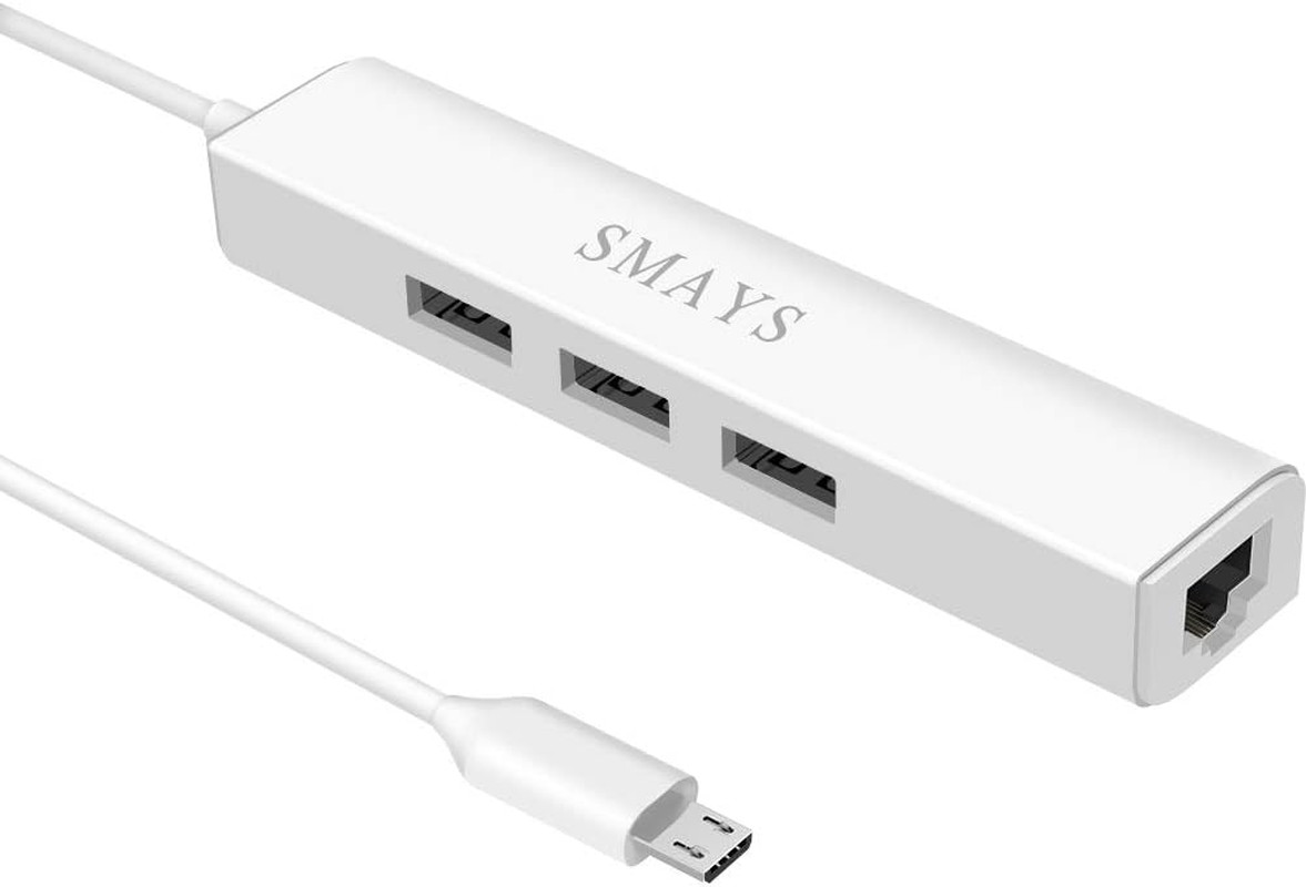 Ethernet Adapter for Fire Stick TV Cube, Google Chromecast Ultra, Tivo Stream 4K