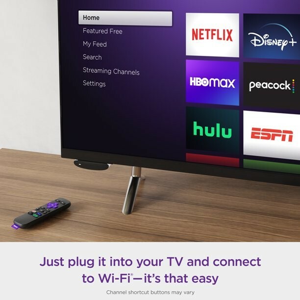 Roku LE HD Streaming Media Player with High Speed HDMI Cable and Simple Remote