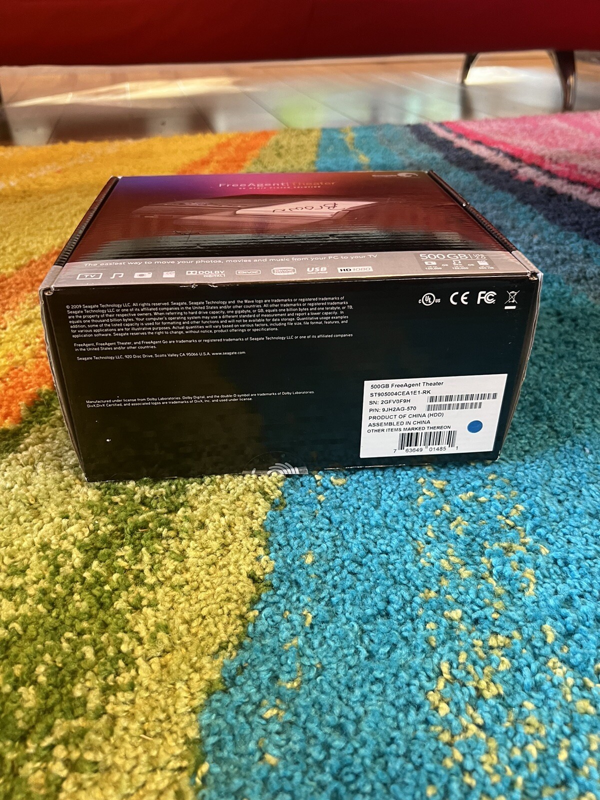 500GB Seagate FreeAgent Theater HD Media Player PC Stream TV ST905004CEA1E1-RK