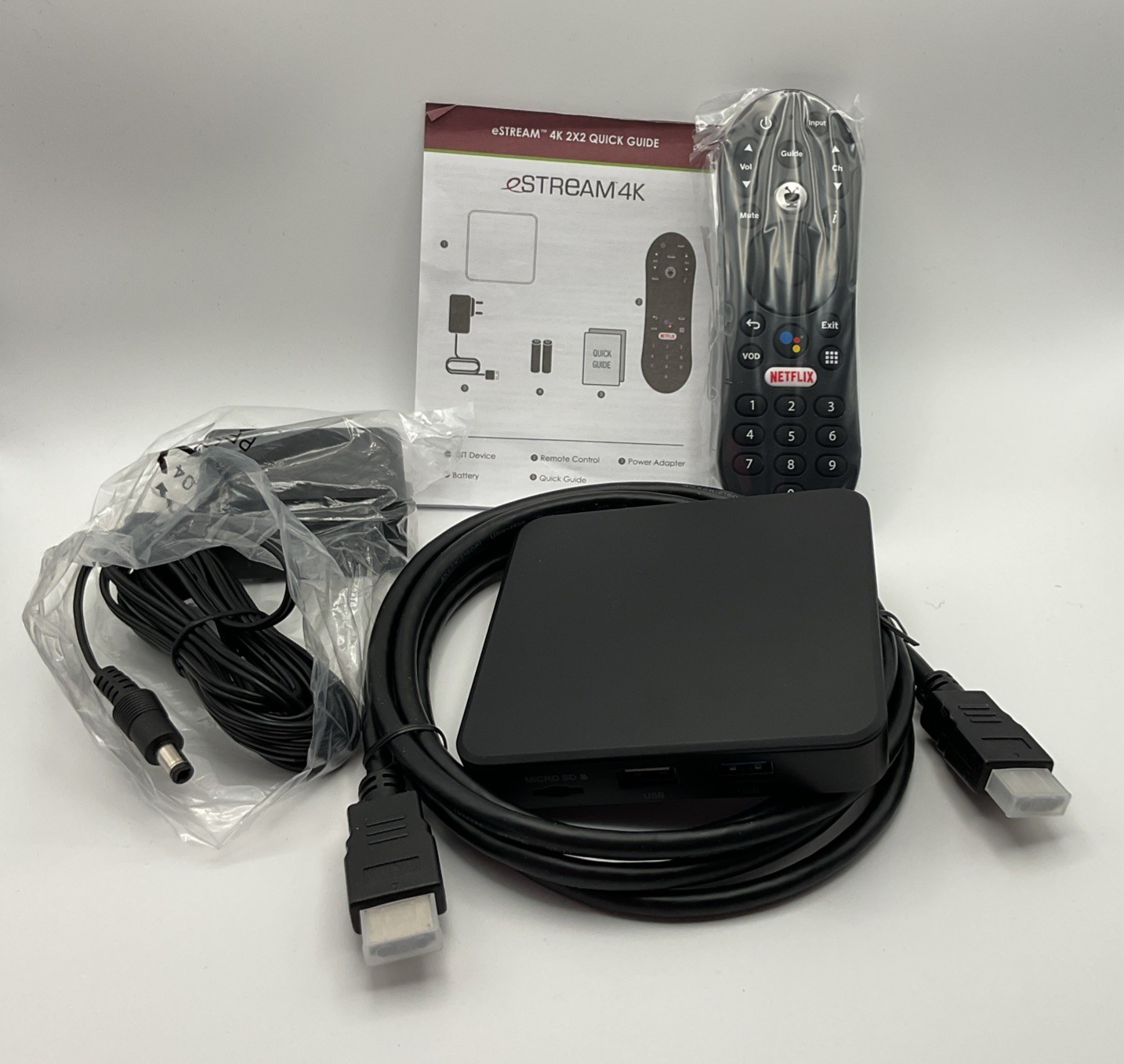 Tivo eStream 4K 2X2 Android Media Streaming Box Model IPA1114HDW