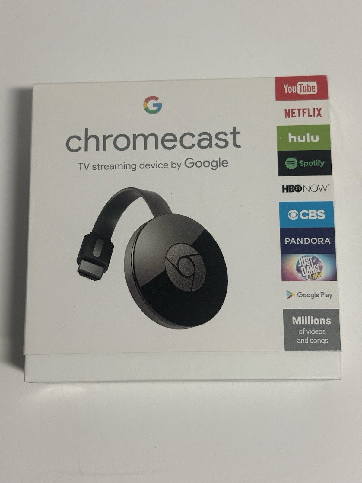 Google Chromecast 2nd Generation NC2-6A5 HDMI Streaming Media Player Complete