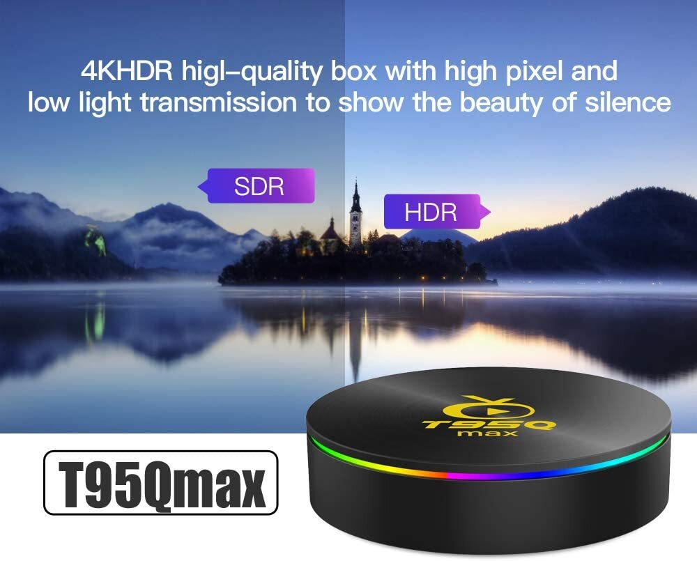 Android 9.0 TV Box Amlogic S905X3 T95Q MAX Android TV Box 4GB RAM 64GB ROM