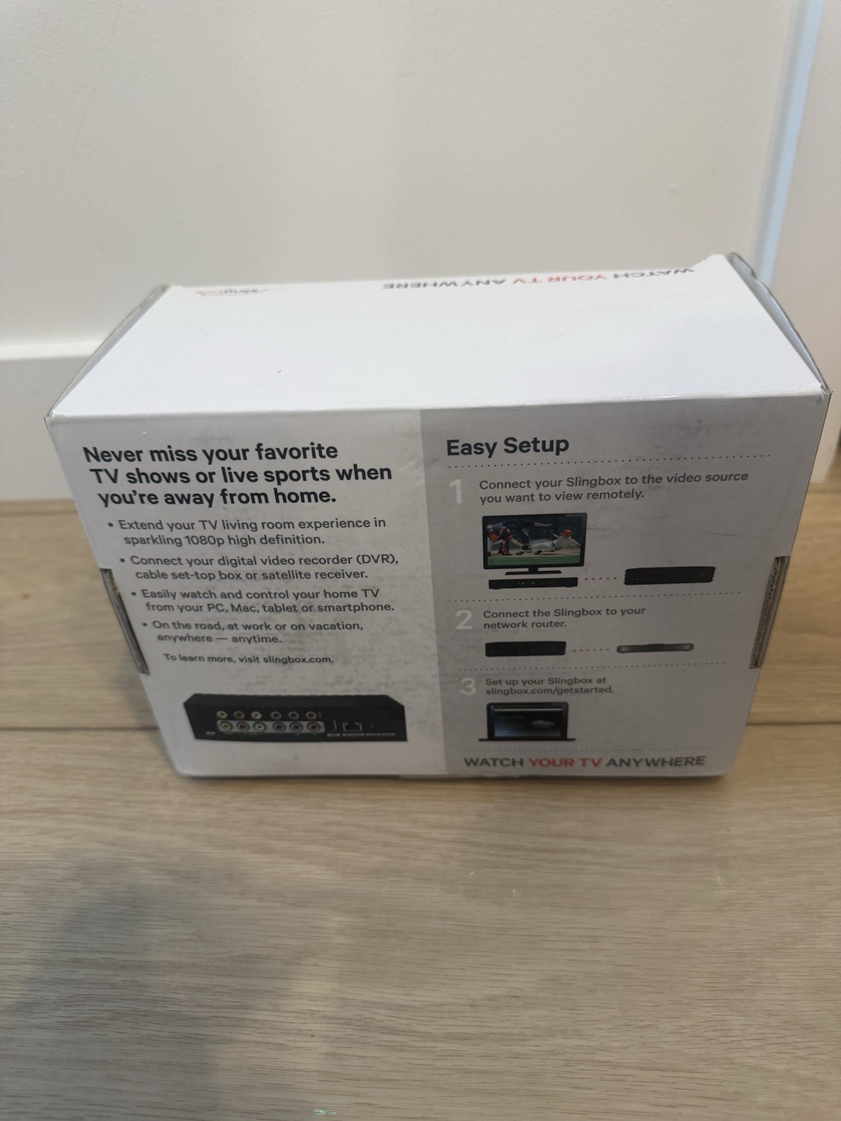 Slingbox 350 Media P{layer WATCH TV ANYWHERE Digital High Definition Video