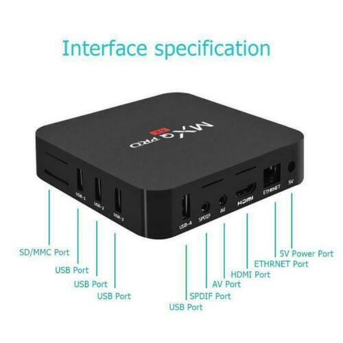 NEW 4K Ultra HD 64Bit Wi-Fi Quad Core Smart TV Box Media Player