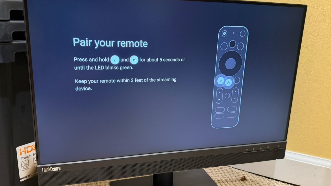 Onn 4K Streaming Device + Google TV + Remote Control w/ Voice Control