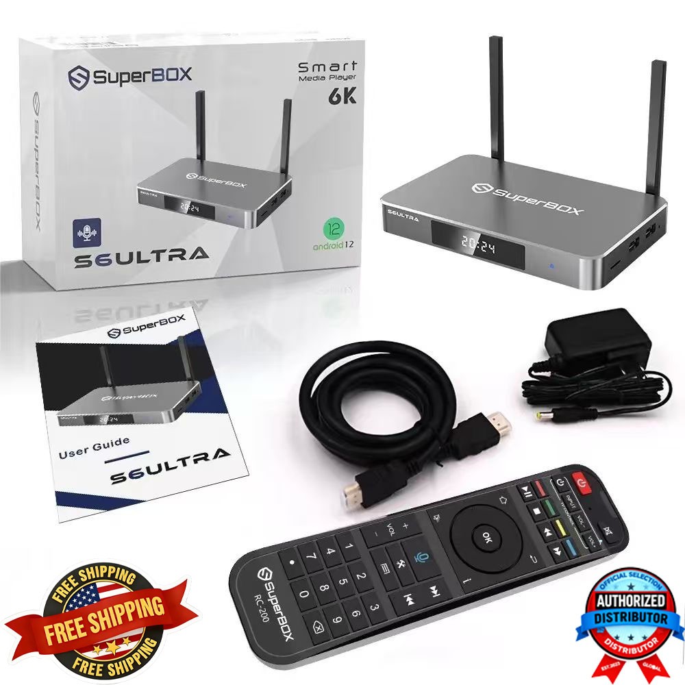 SuperBox S6 Ultra TV BOX Authorized Distributor Ship The Working Day Free Ship