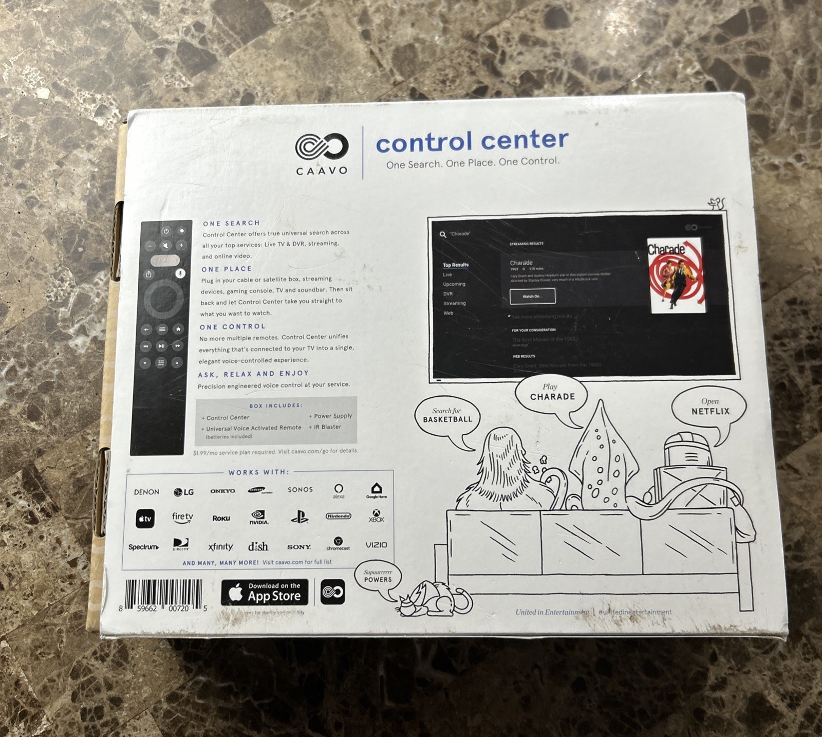 Caavo Control Center Entertainment Hub & Universal Remote w/ Voice Control HDRX4