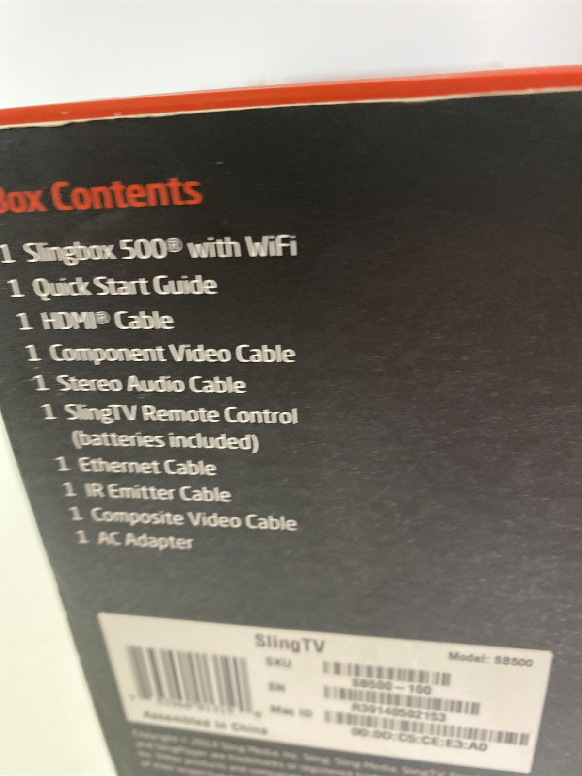 Sling Media Slingbox 500 Digital Media Streamer No Remote