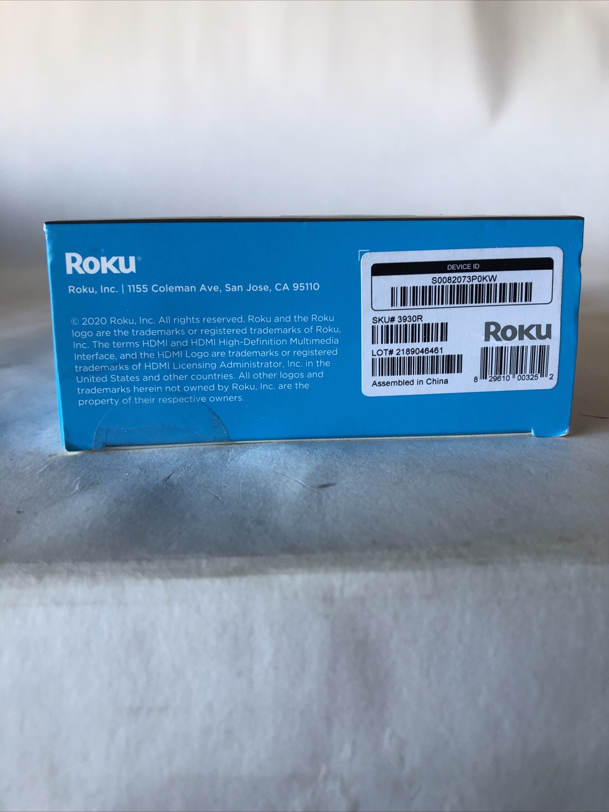 Brand New Roku Express HD Streaming Media Player 2020 Model – 3930R