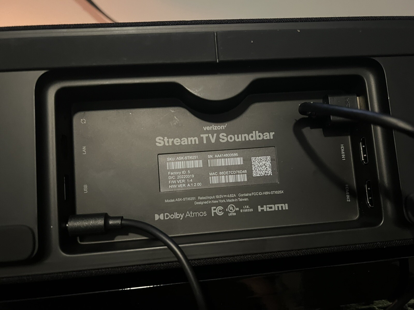 Verizon Stream TV Soundbar with Bang and Olufsen Audio