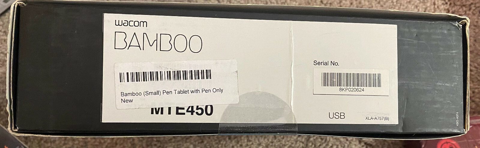 Wacom – Bamboo (Small) MTE450 USB Tablet with Cordless Pen ONLY – Black