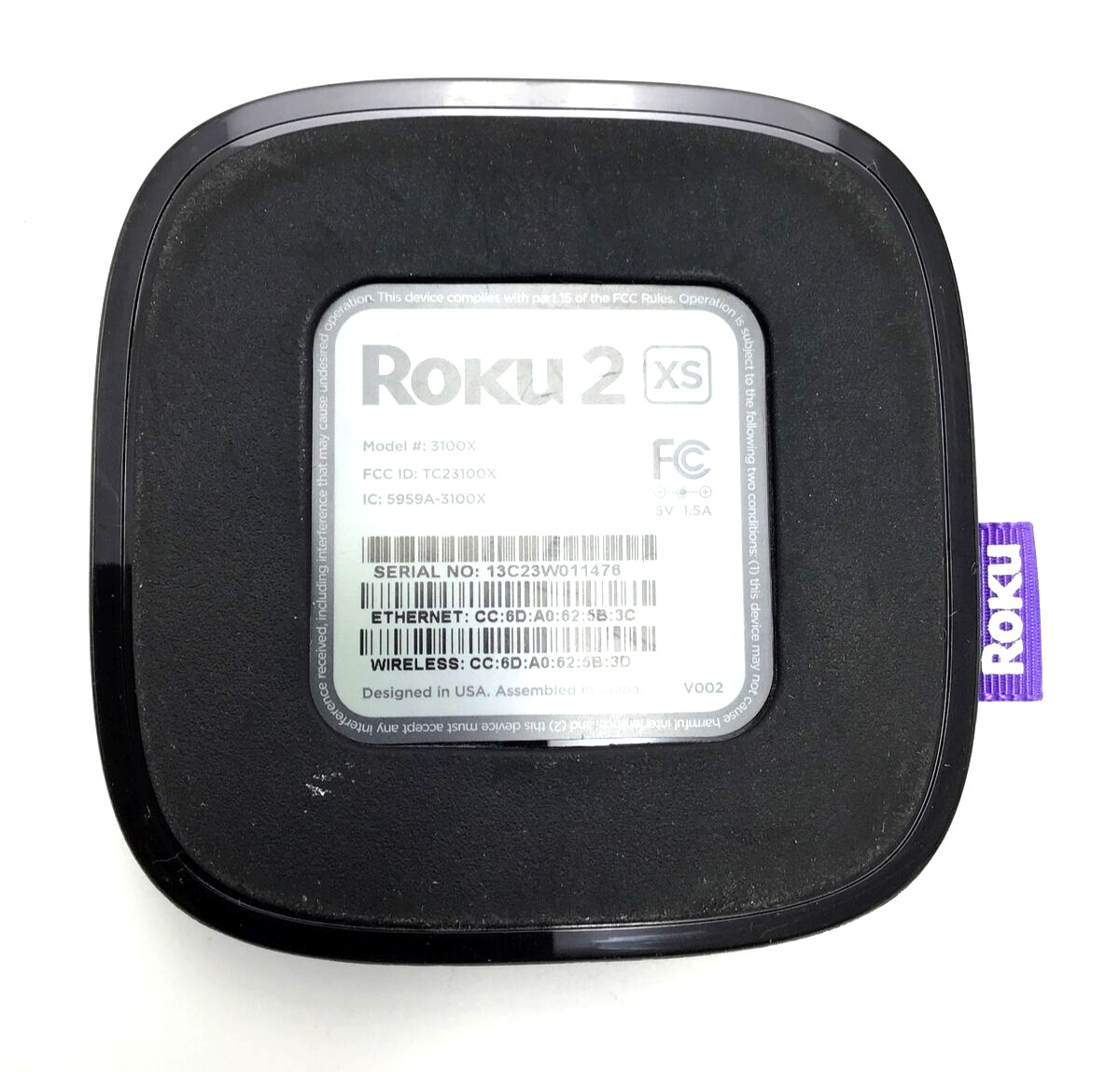 Roku 2 XS Streaming Player (Model 3100X) – No remote included