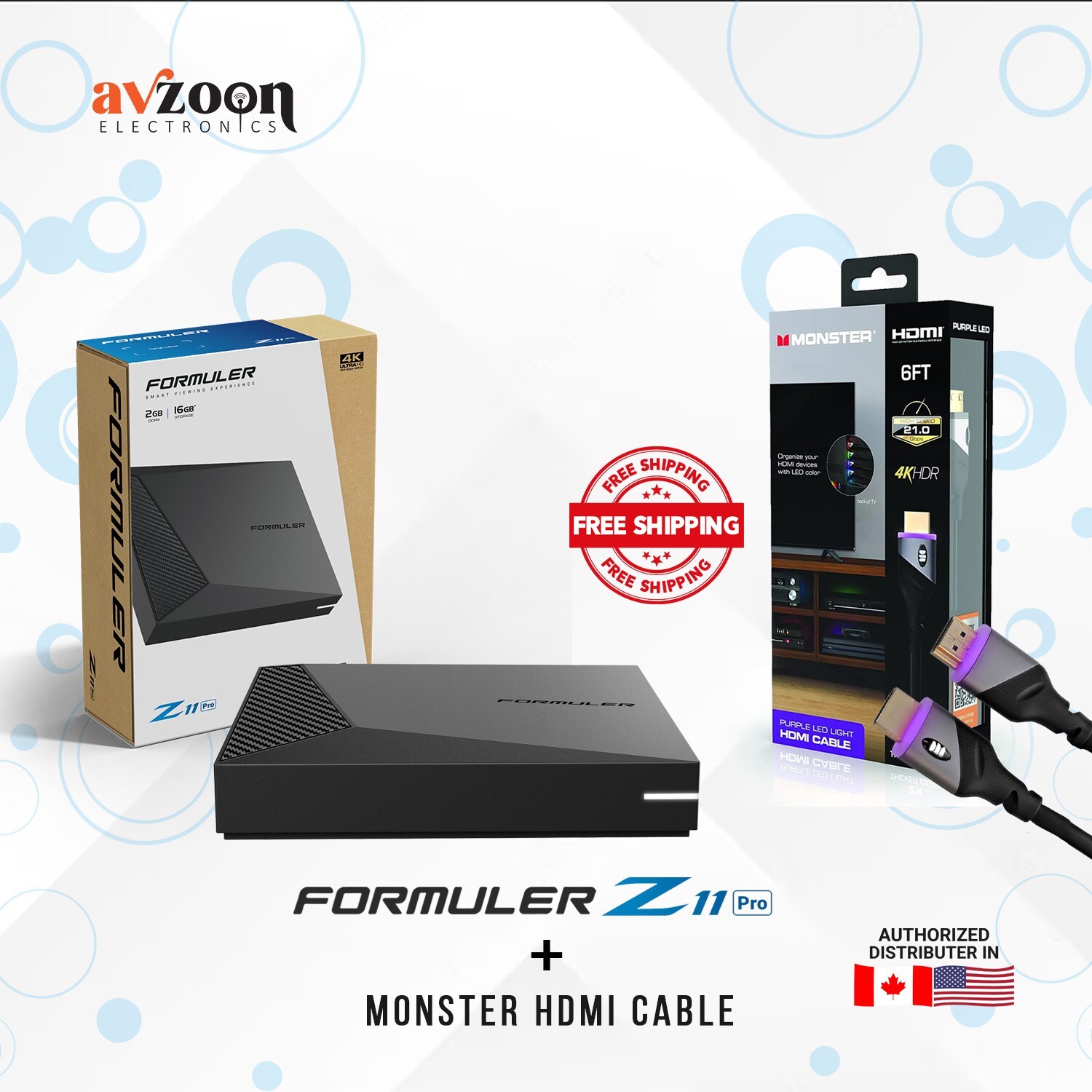 Formuler Z11 PRO with Monster HDMI cable