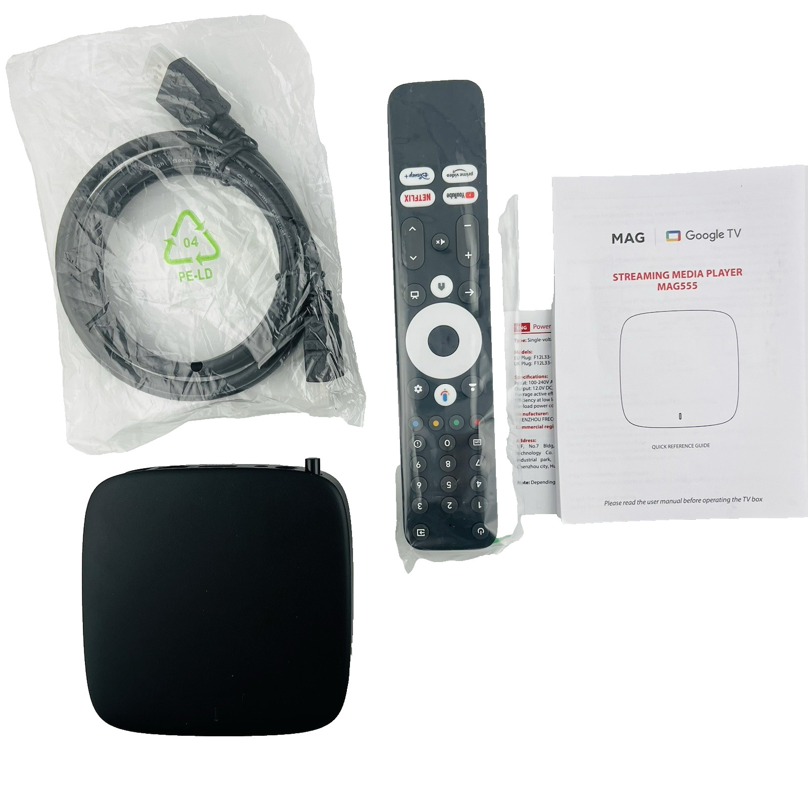 Infomir MAG555 Google TV 4K Ultra HD Streaming Media Player Wi-Fi HDMI 2.1