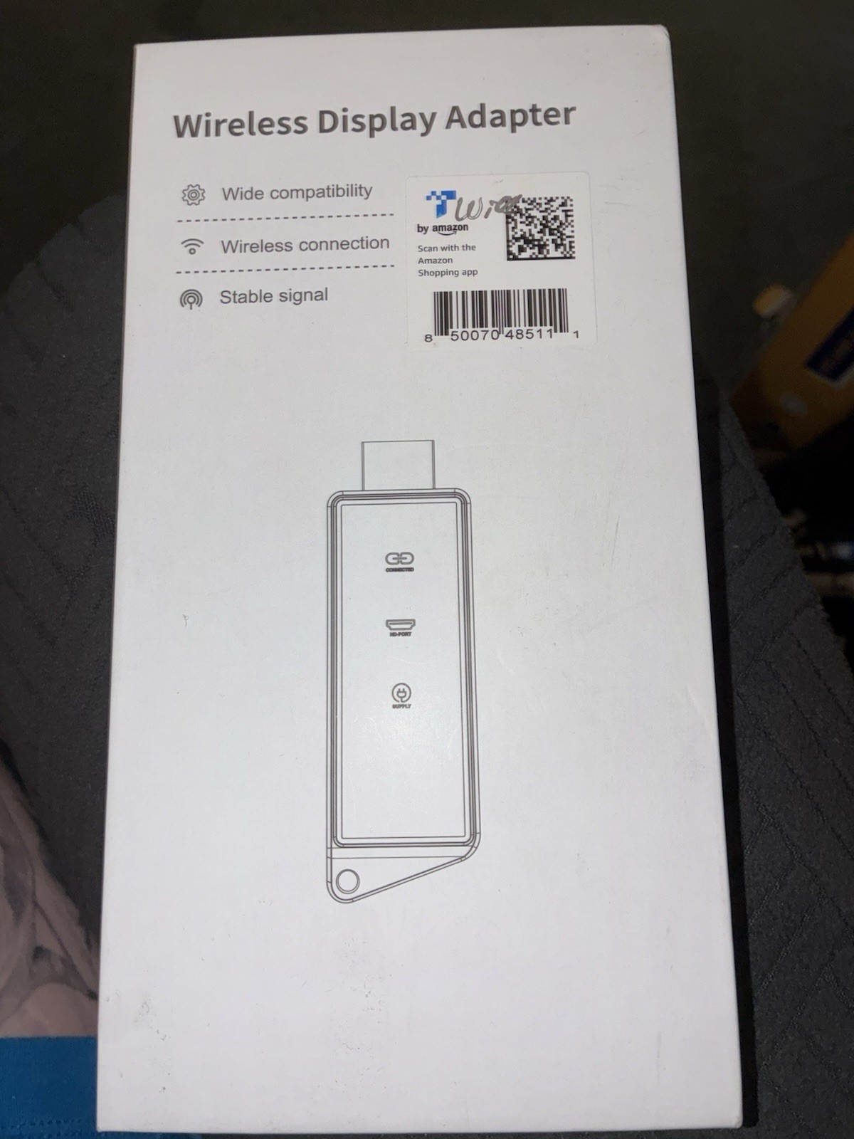Wireless Display Adapter Dongle HDMI Wi-Fi Black Stable Signal