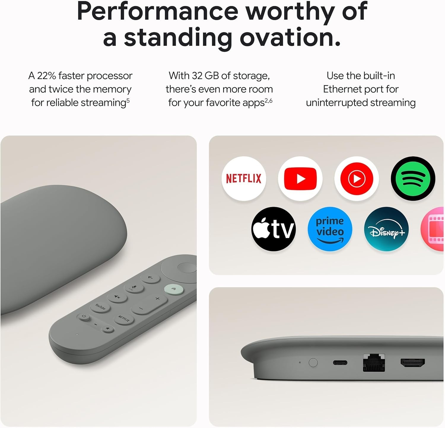 4K TV Streamer with Voice Search Remote for Ultimate Home Entertainment