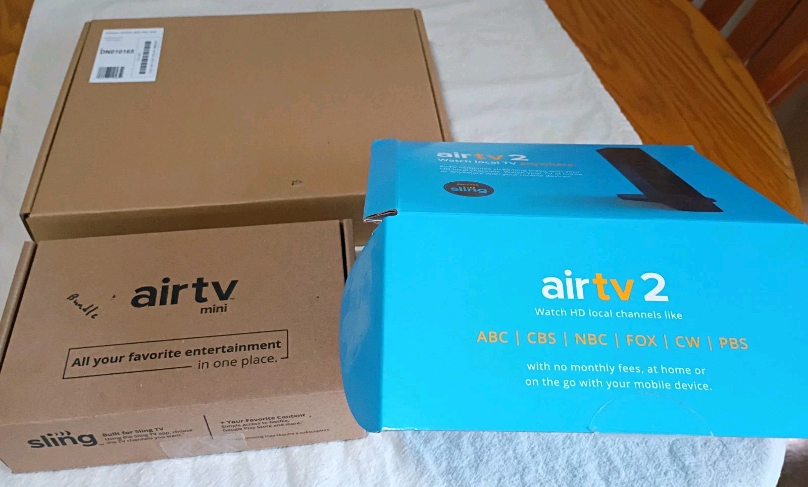 Sling Air TV Bundle, Air TV 2, Air TV Mini, Antenna Antdish VOXX
