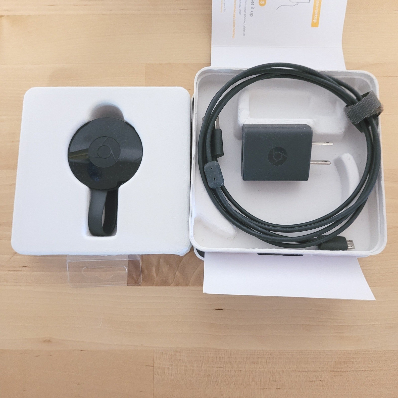 Google Chromecast 2nd Gen Media Streamer OS One Size Black NC2-6A5 HDMI Tested