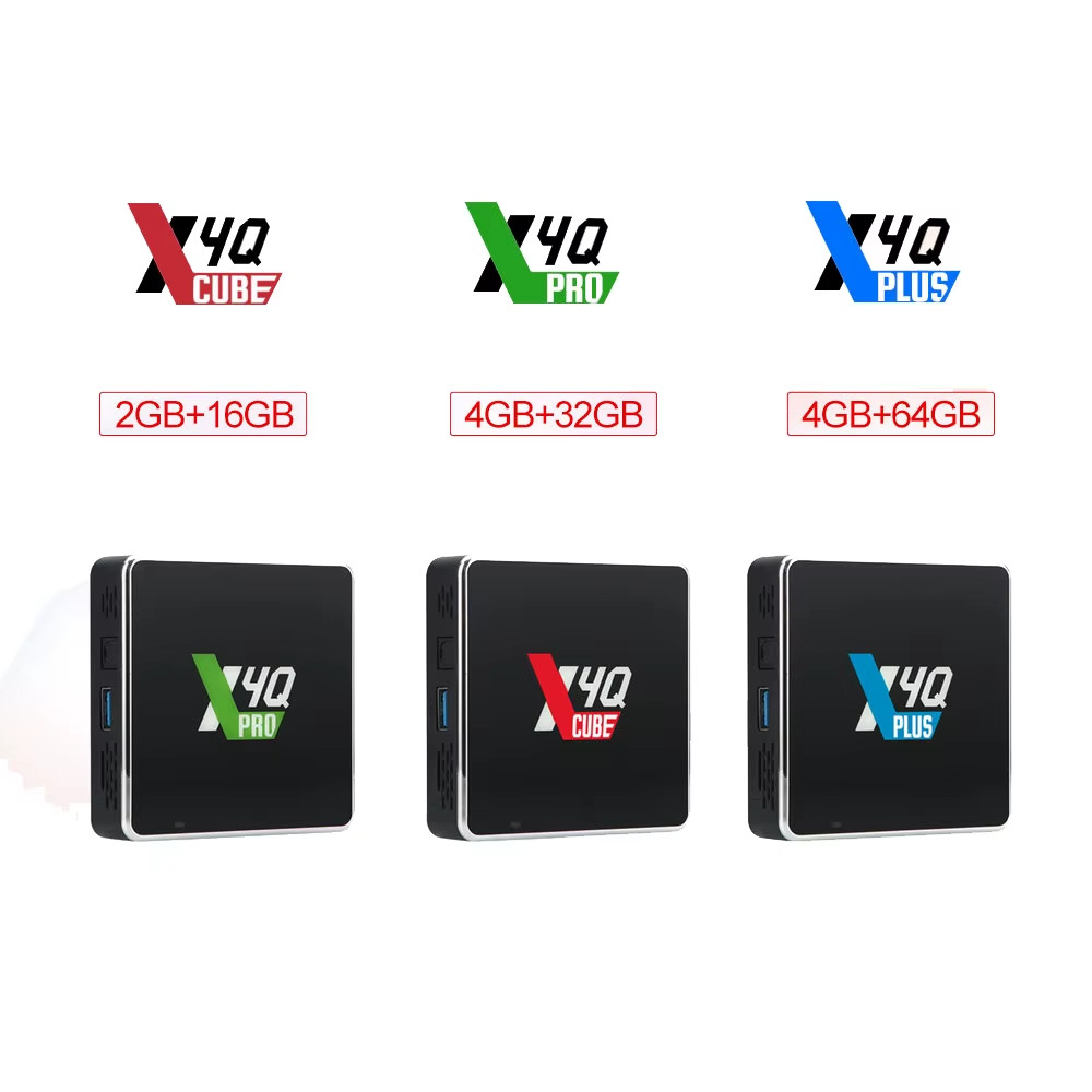 X4Q Pro X4Q Extra Smart Set Top Box Android 11 X4Q Cube Plus 4GB 64GB Amlogic S9