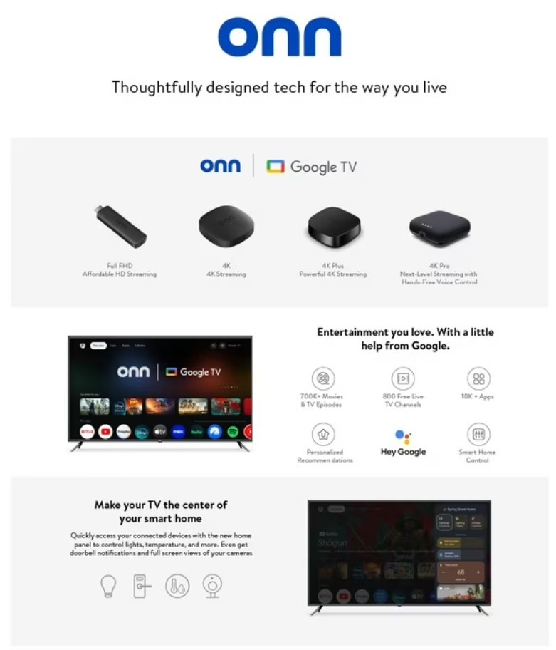 Onn TV Remote Control for Android TV Controller Replacement 1st Gen 100026240