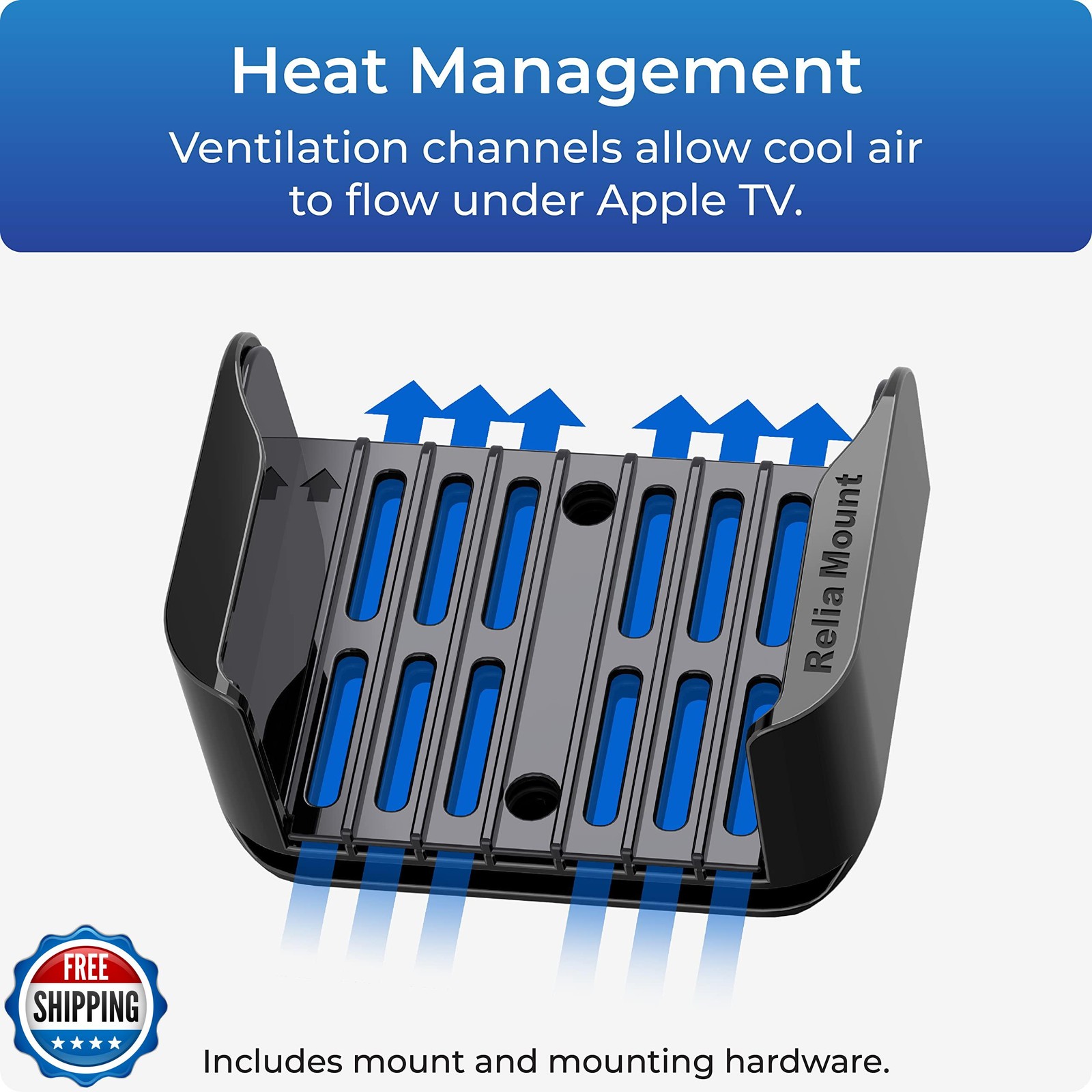 ReliaMount Mount for Apple TV – Compatible with All Apple TV Gene